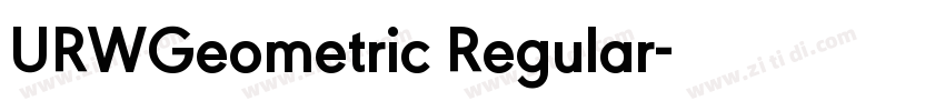 URWGeometric Regular字体转换 URWGeometric Regular字体转换
